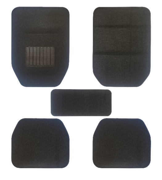 5pcs Heavy Duty Car Floor Mats in Black