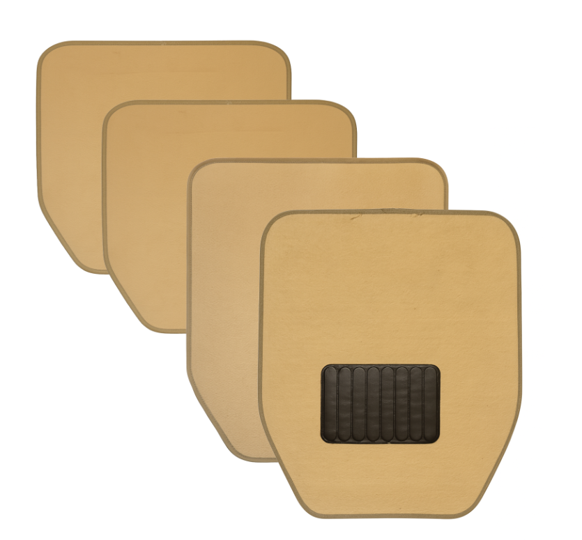 5pcs Heavy Duty Car Floor Mats In Brown